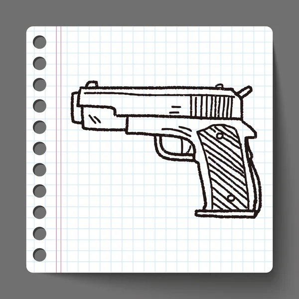 Doodle de arma —  Vetores de Stock