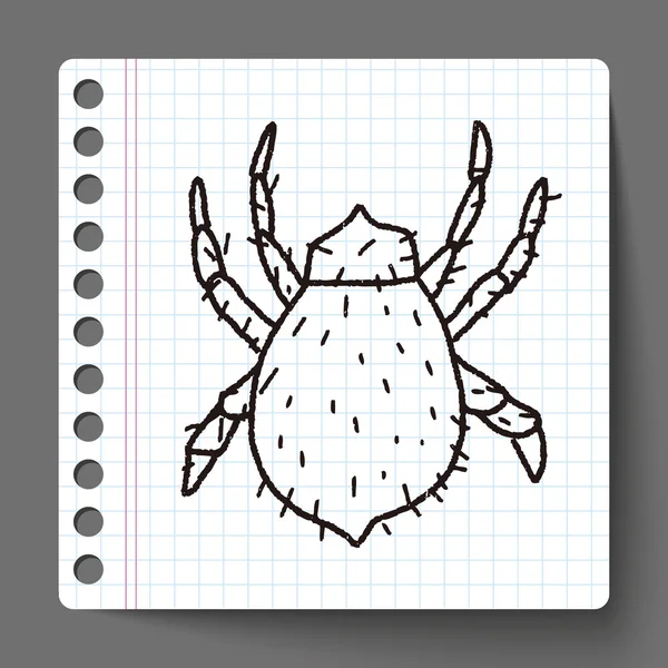 Mite doodle — Stock Vector