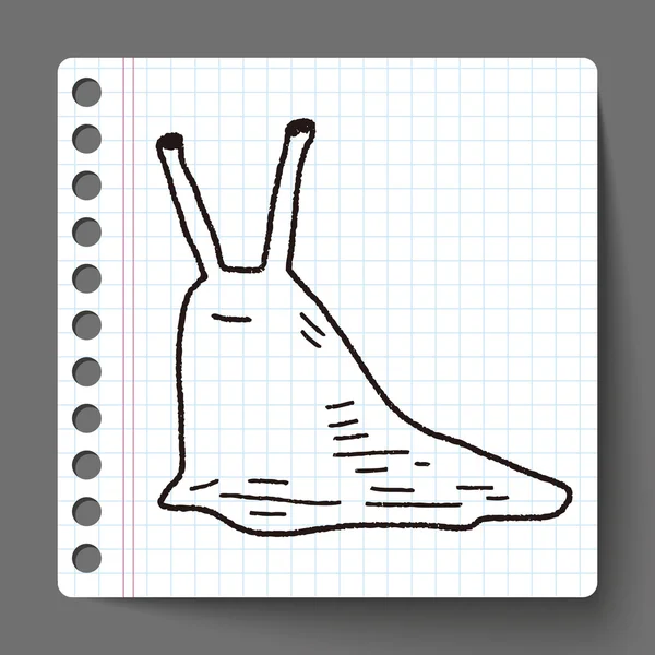 Slug doodle — Vetor de Stock