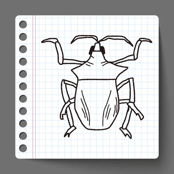 Insect doodle — Stock Vector