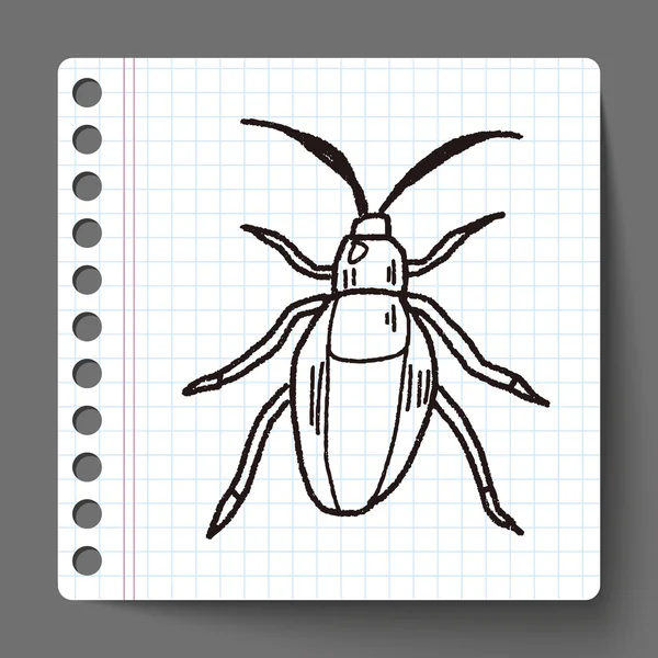 Hmyz doodle — Stockový vektor