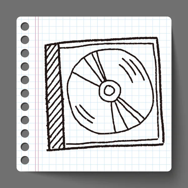 Dvd garabato — Archivo Imágenes Vectoriales