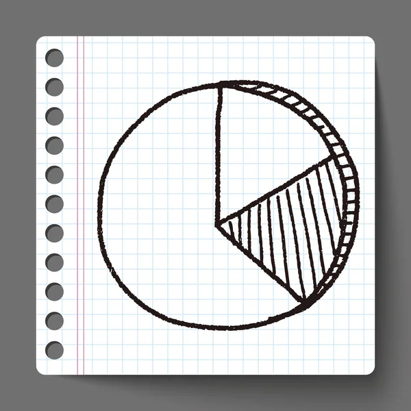 Torta Doodle — Vettoriale Stock