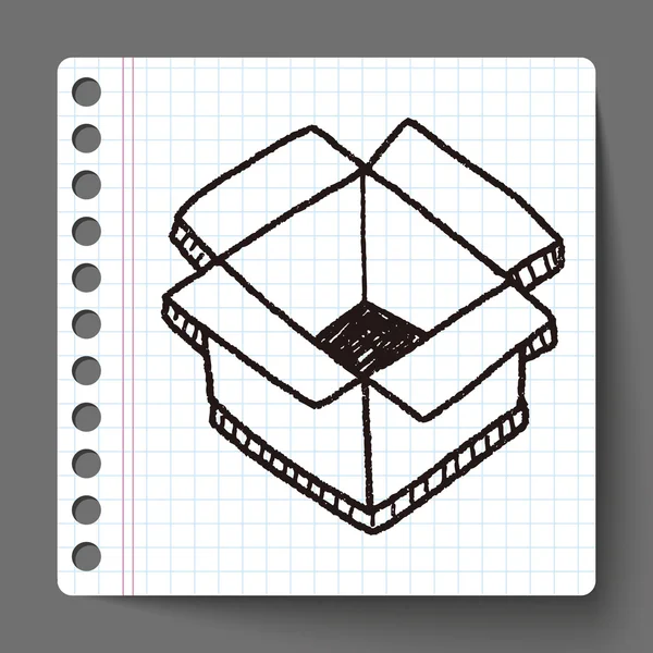 Caja de Doodle — Vector de stock