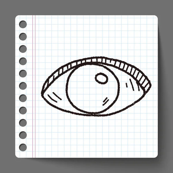 Gribouille des yeux — Image vectorielle