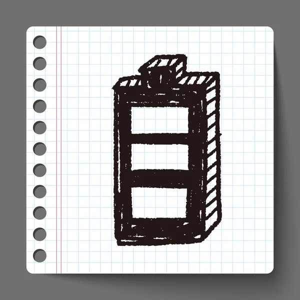 Gribouille de batterie — Image vectorielle