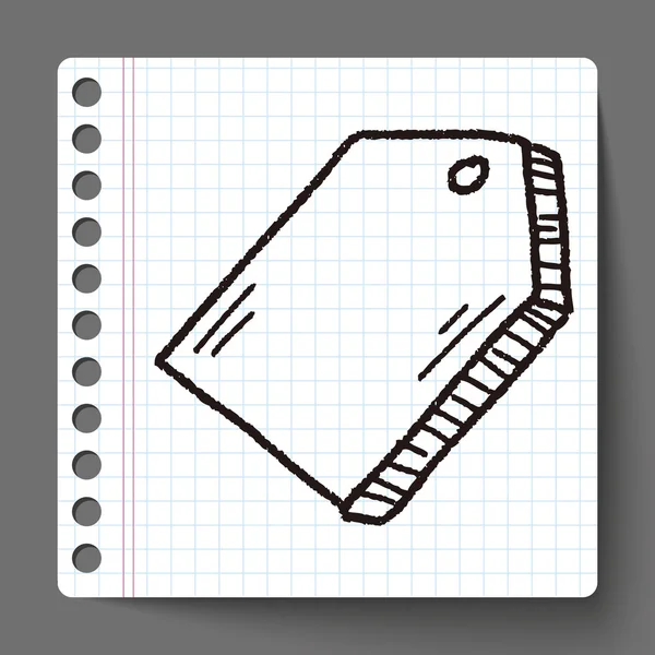 Doodle tag — Stockvector