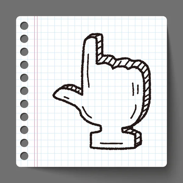 Clique doodle — Vetor de Stock