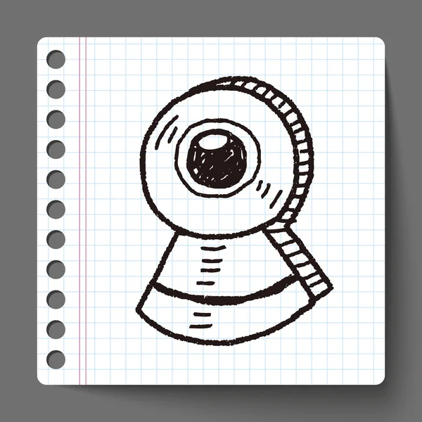 Ccd camera dodle — стоковый вектор