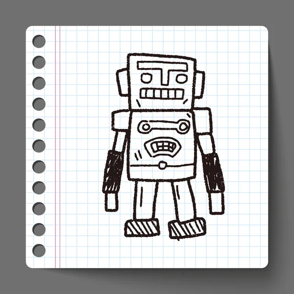 Doodle ρομπότ — Διανυσματικό Αρχείο