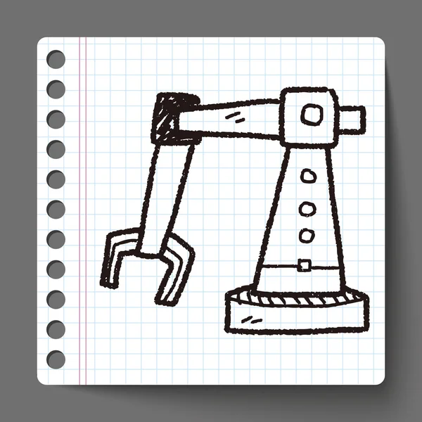 Doodle de robô —  Vetores de Stock