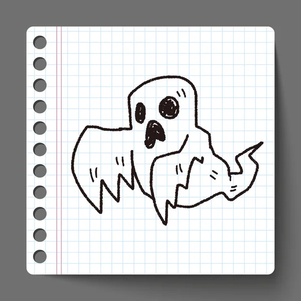 Ghost doodle — Stock Vector