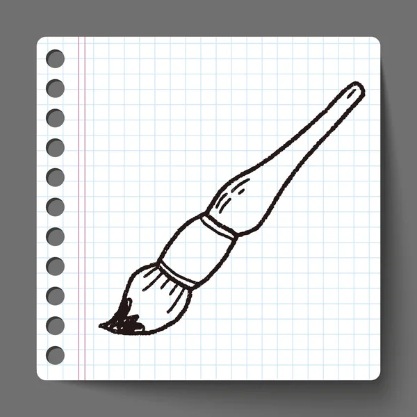 Doodle fırça — Stok Vektör