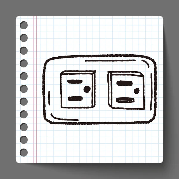 Outlet doodle — Stock Vector