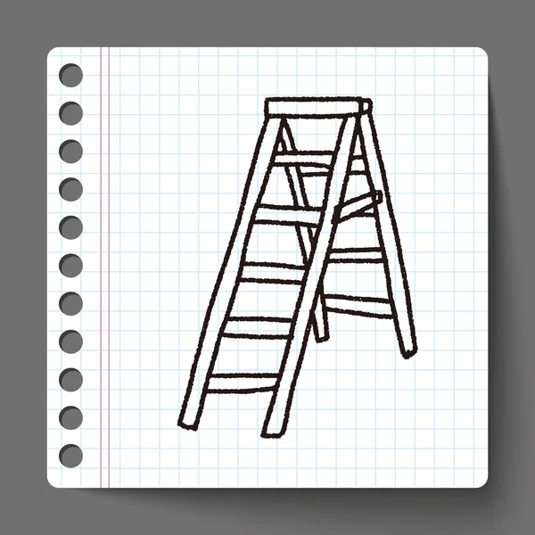 Ladder doodle — Stockvector