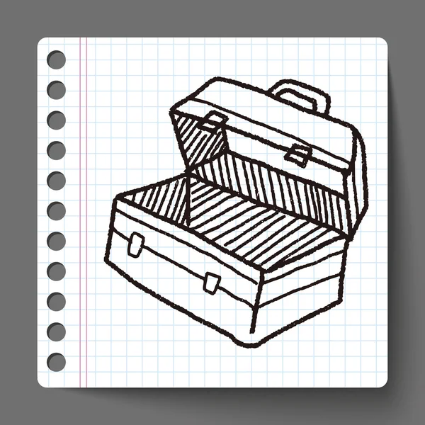 Tool box doodle — Stock Vector