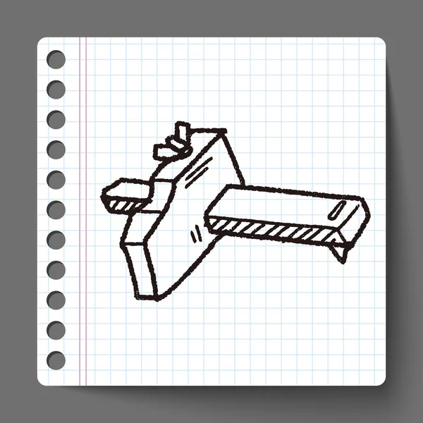 Outil de mesure doodle — Image vectorielle