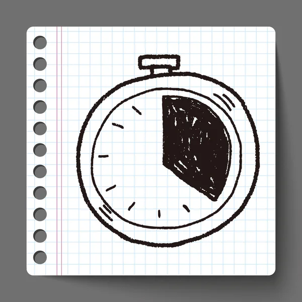 Time doodle — Stock Vector