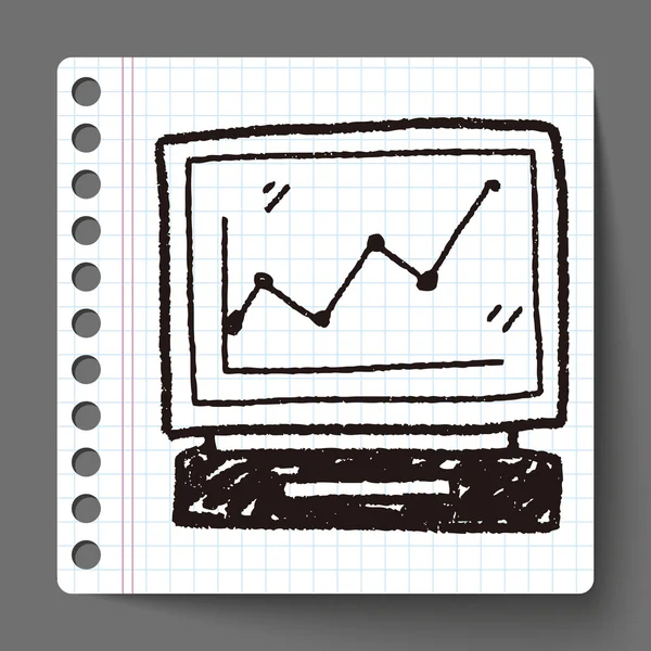 Gráfico de pantalla garabato — Archivo Imágenes Vectoriales