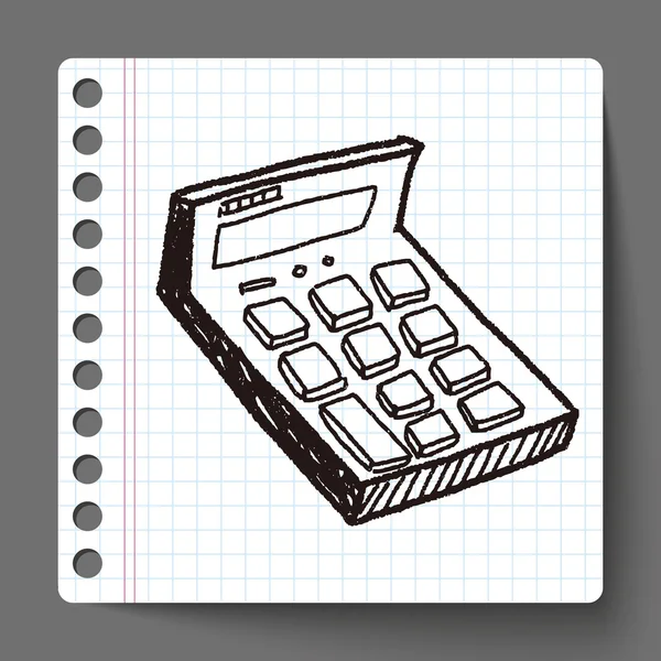 Calculatrice de doodle — Image vectorielle