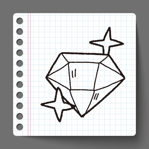 Doodle gyémánt — Stock Vector