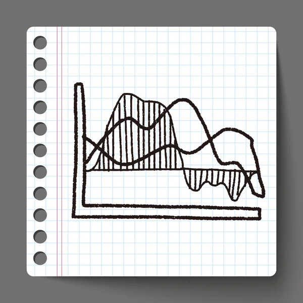 Grafico infografico disegno scarabocchio — Vettoriale Stock