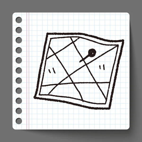 地图位置涂鸦 — 图库矢量图片
