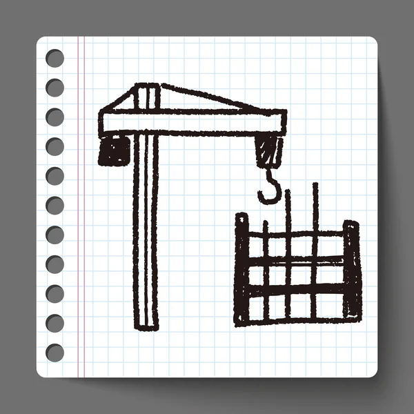 Doodle construção — Vetor de Stock