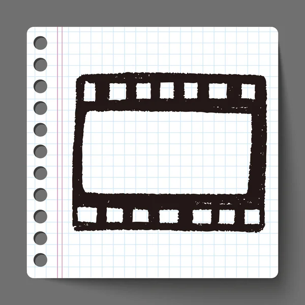 Filme Doodle — Vetor de Stock