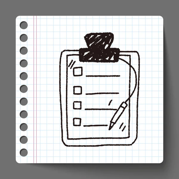 Documento do doodle —  Vetores de Stock