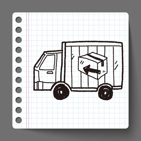 Doodle de transporte — Vetor de Stock