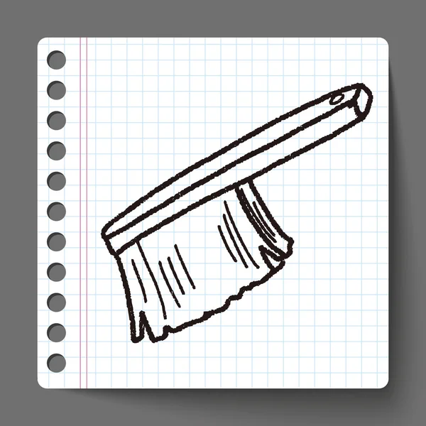 Brosse propre doodle — Image vectorielle