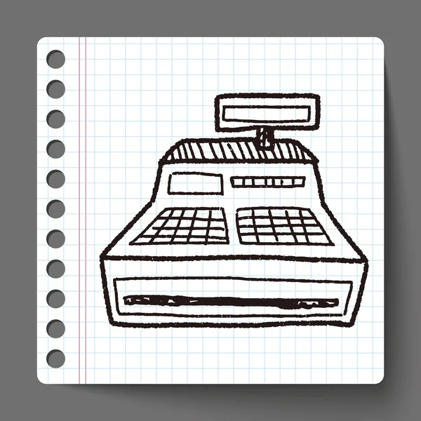 Doodle kullanıma alma makinesi — Stok Vektör