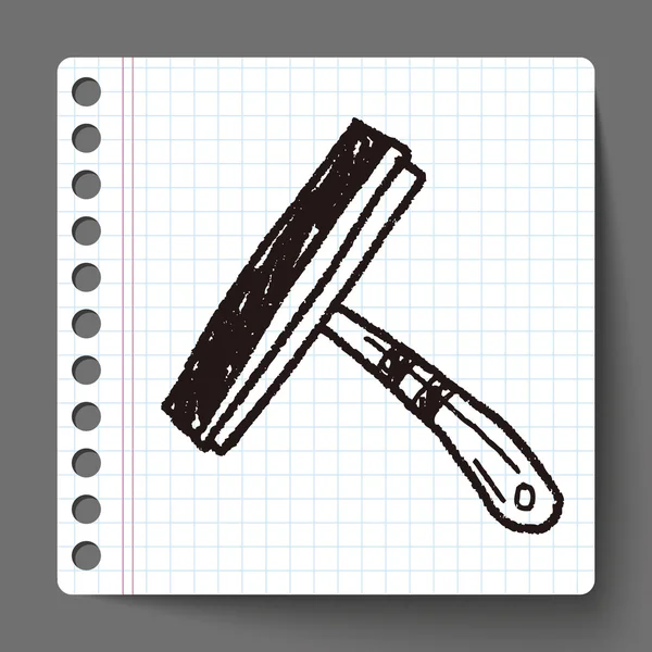Doodle ελαστικό μάκτρο — Διανυσματικό Αρχείο