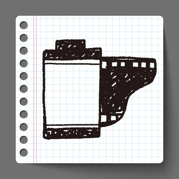 Filme Doodle — Vetor de Stock