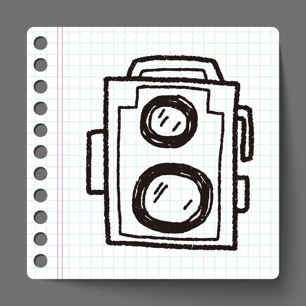 Macchina fotografica doodle — Vettoriale Stock