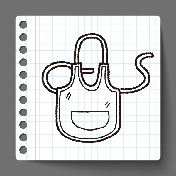 Zástěra doodle — Stockový vektor