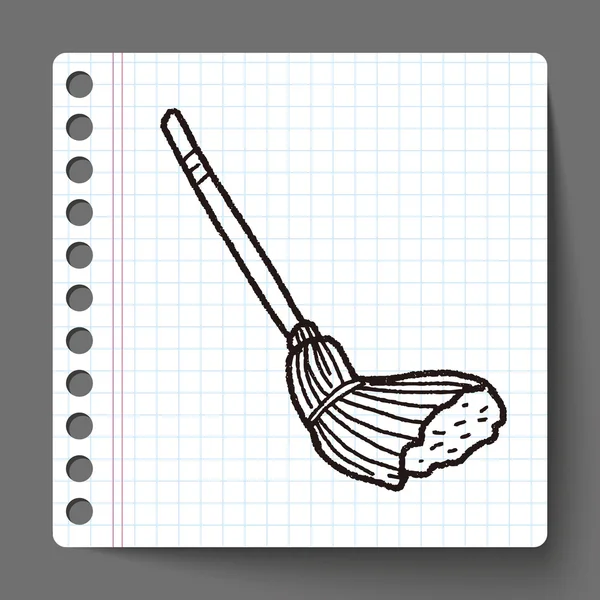 Mop doodle — Vector de stoc