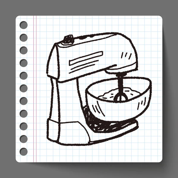 Mixer doodle — Stock vektor