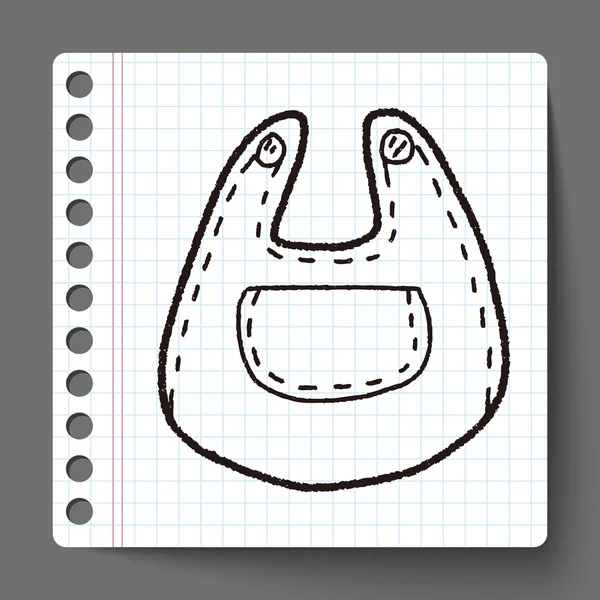 Doodle dětské zástěry — Stockový vektor