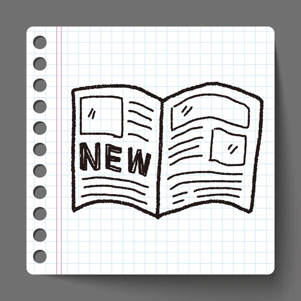 News doodle — Stock Vector