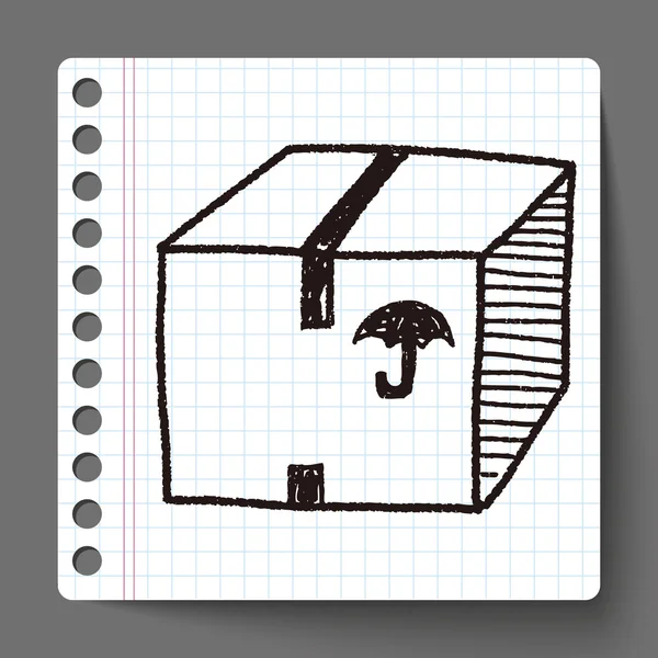 Ναυτιλία doodle κουτί — Διανυσματικό Αρχείο