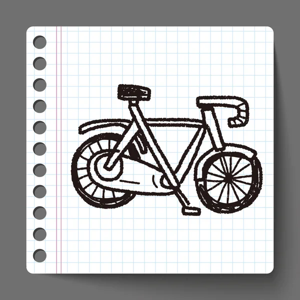 Gribouille de vélo — Image vectorielle