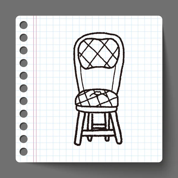 Židle doodle — Stockový vektor
