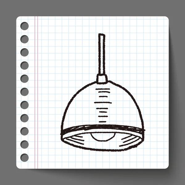 Lampa doodle — Stock vektor