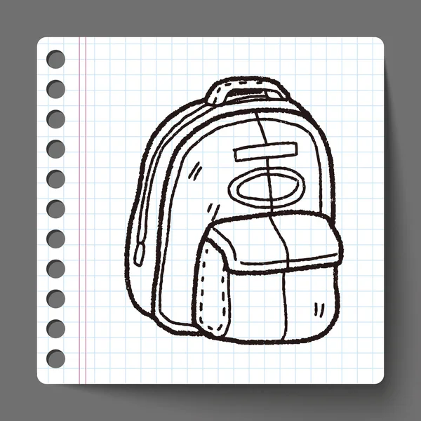 Sacos de viagem doodle — Vetor de Stock