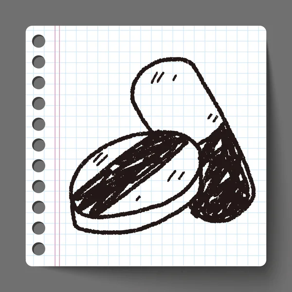 Doodle таблетки — стоковий вектор