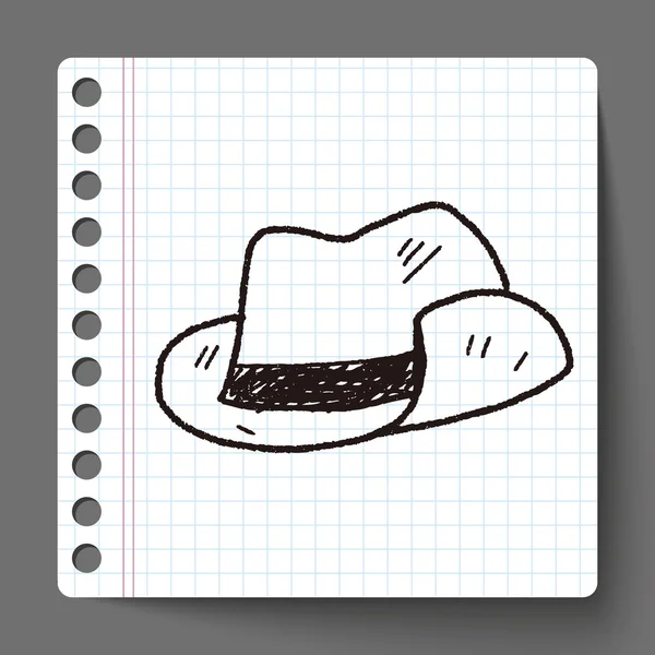 Doodle hat — Stock Vector