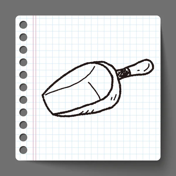 Doodle κουτάλι — Διανυσματικό Αρχείο