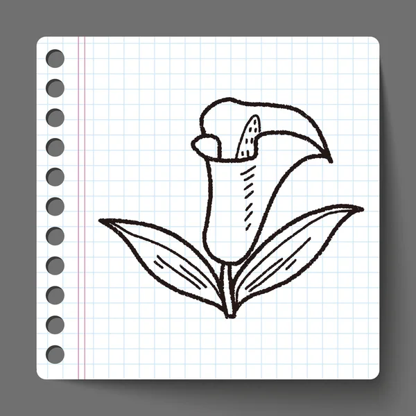 Caniche fleurie — Image vectorielle